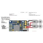 HOT Matek Mateksys F411-WTE Flight Controller STM32F411 Built-in BEC Output 2-6S ESC 90A Current Senor for Fixed Wing Drone